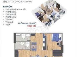CHO THUÊ CĂN HỘ 3PN 66m2 – FULL NỘI THẤT MỚI - ECOGARDEN HUẾ