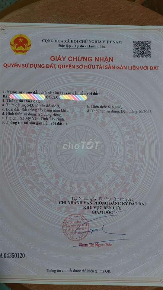 Em bán miếng đất vườn ngay sát chợ Bình Chánh