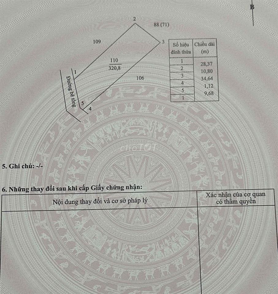 Đất An Phước Cái Nhum 722,6m2 Cây Lâu Năm
