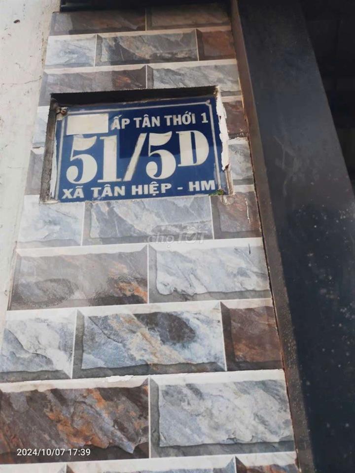 BÁN NHÀ GẦN CHỢ HÓC MÔN