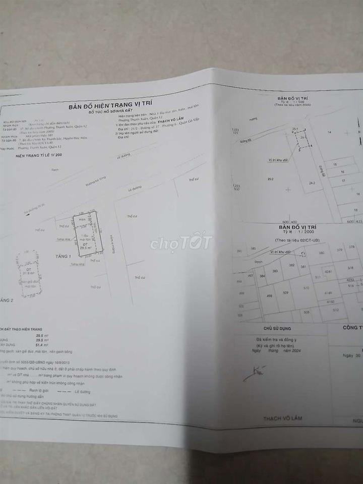 Nhà cần bán_ Thạnh Xuân 22