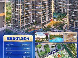 Bán Shophouse Căn Góc The Beverly Vinhomes Grand Park 78,5m -11,3 Tỷ