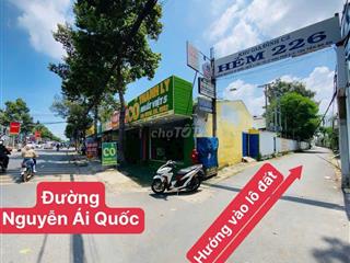 BÁN LÔ ĐẤT HẺM ĐƯỜNG NGUYỄN ÁI QUỐC, SAU LƯNG BỆNH VIỆN 7B