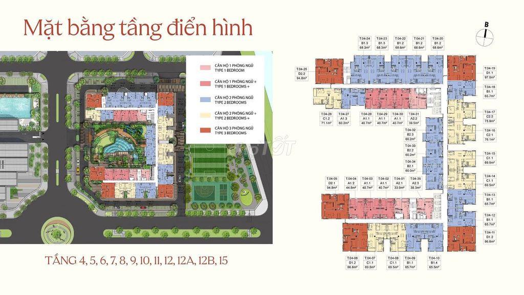 Sang nhượng căn 1PN tại Persa Place - Dự án Spring Ville Nhơn Trạch