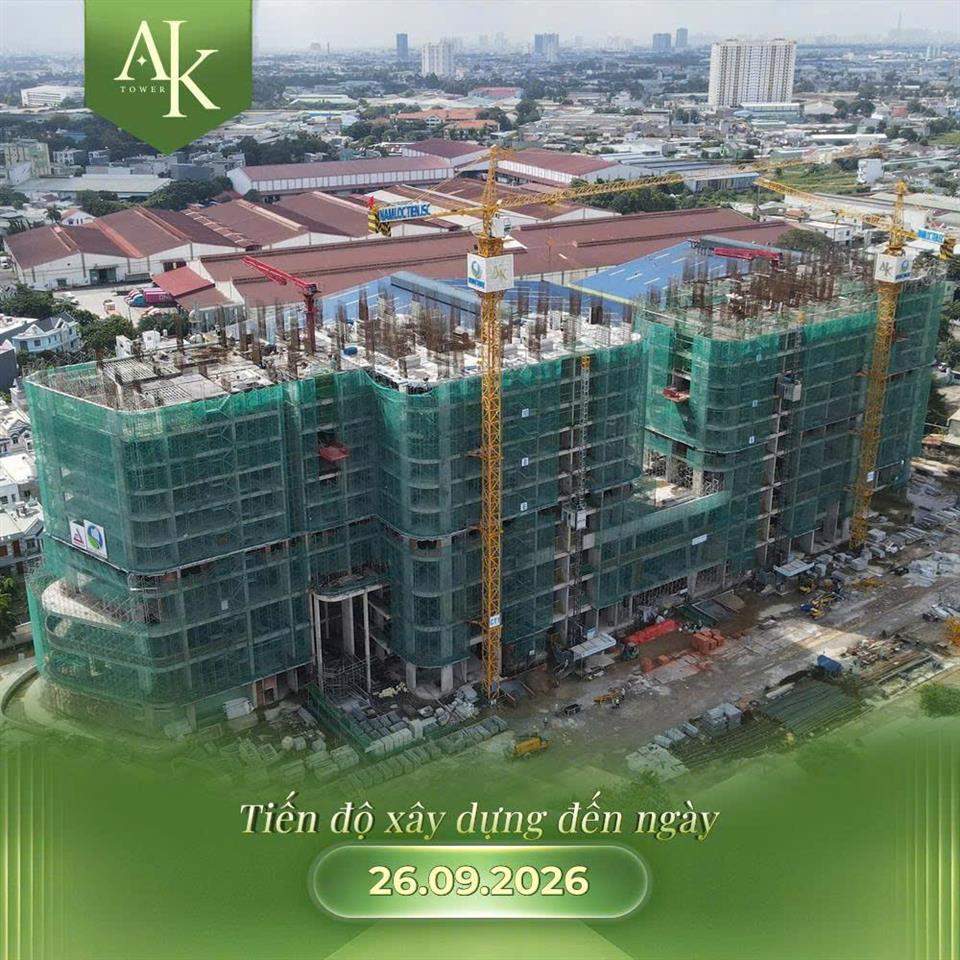 Cập nhật tiến độ A&K Tower đã lên tới tầng 12, đang giữ chỗ dợt mới: 1 tỷ 690/ căn (chưa