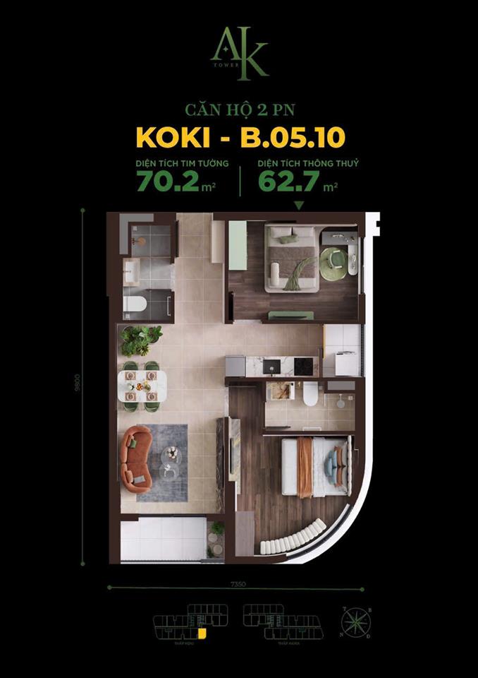Cập nhật tiến độ A&K Tower đã lên tới tầng 12, đang giữ chỗ dợt mới: 1 tỷ 690/ căn (chưa