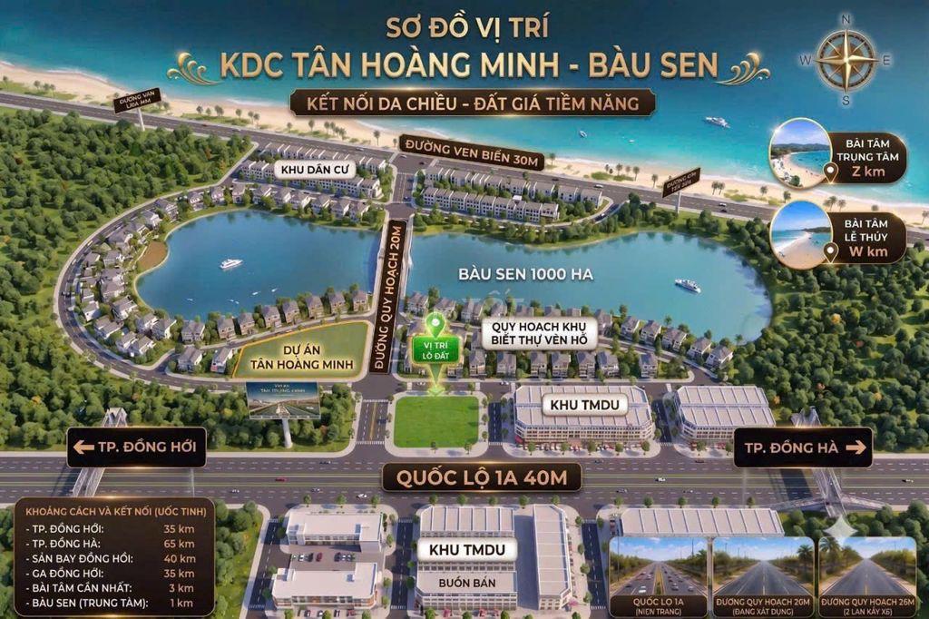 CHỈ TỪ 400 TRIỆU SỞ HỮU ĐẤT NỀN VEN HỒ BÀU SEN (MẶT TIỀN QL1A)
