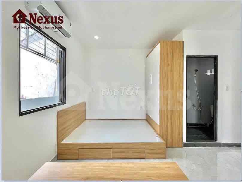 Cho thuê căn hộ full nội thất Studio Ban công 165 Nguyễn Thái Sơn (Gò
