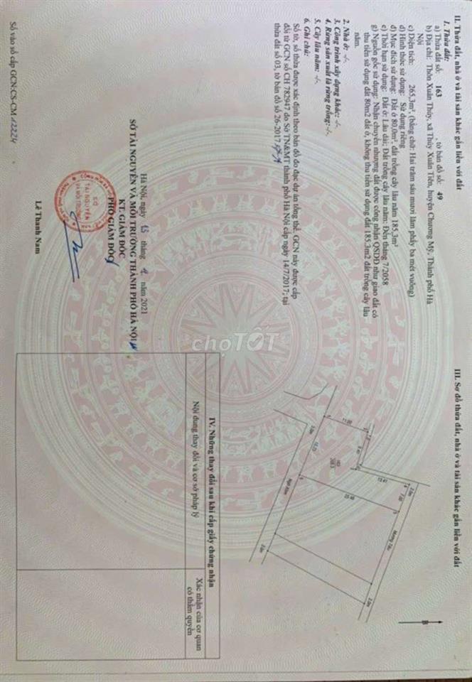 nhà 2 tầng 266 mét vuông 