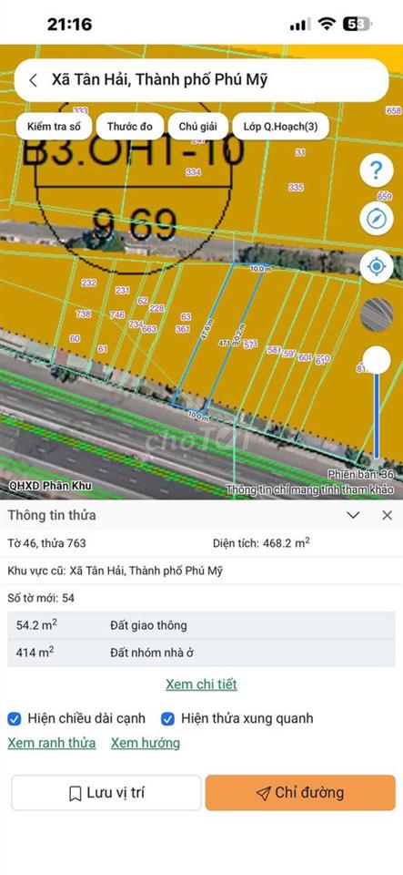 chính chủ cần chuyển nhượng lại đất mt ql51 p Tân Hải tphcm