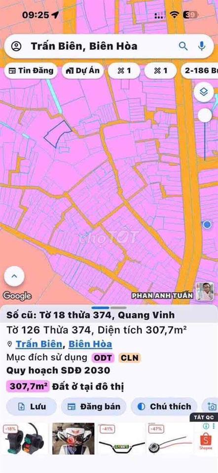 bán đất phường Quang Vinh