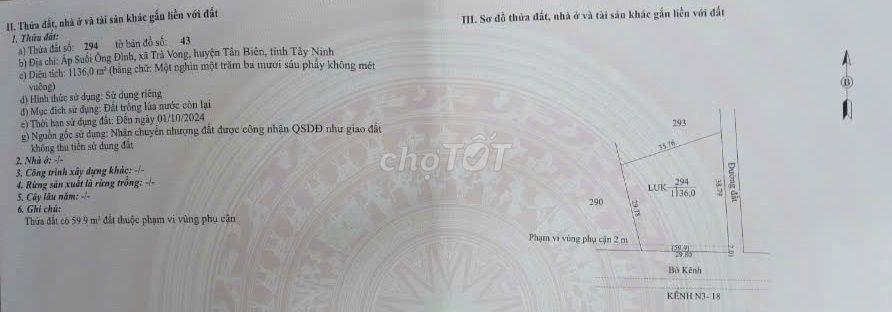 Cần bán gấp đất công 1136m2