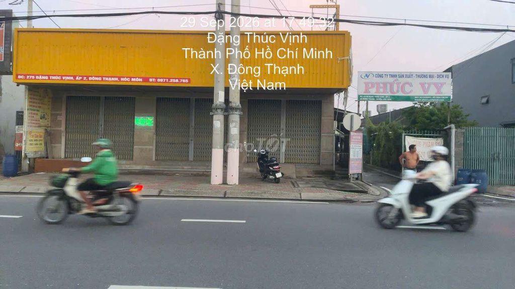 CHÍNH CHỦ BÁN CĂN GÓC 644M² MẶT TIỀN ĐẶNG THÚC VỊNH (HÓC MÔN)