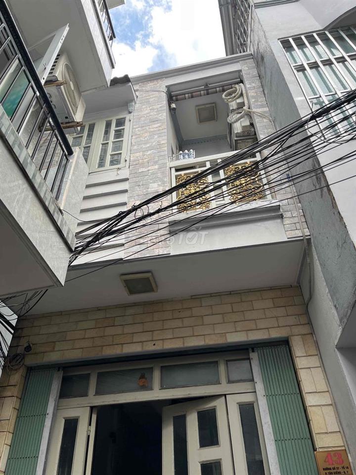 NHÀ 1 TRỆT 1 LẦU ĐÚC HẺM 86 ĐƯỜNG 37 QUẬN 7.
