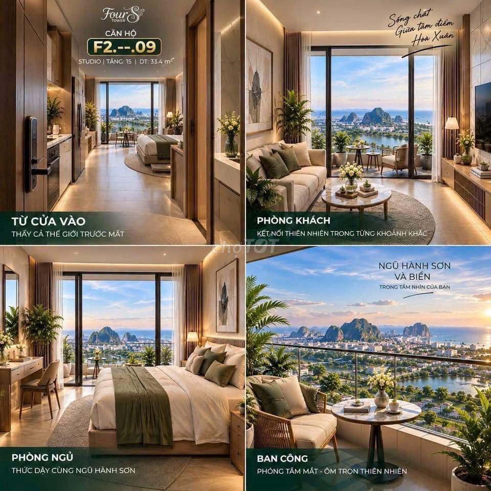 Căn studio four tower view sông rẻ nhất thị trường