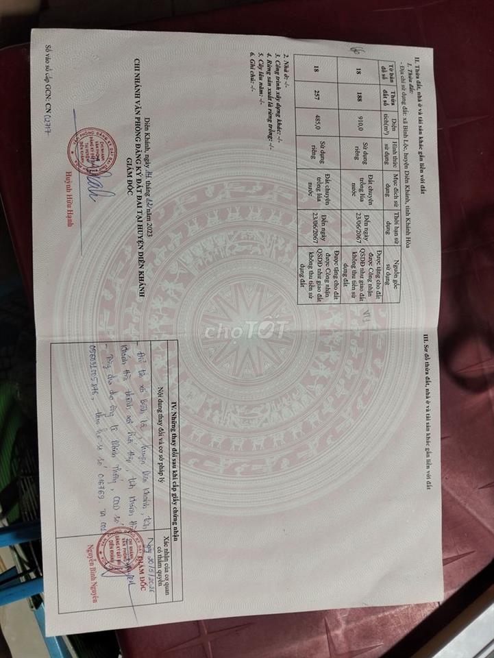 Cần bán lô đất ruộng Xã Bình Lộc