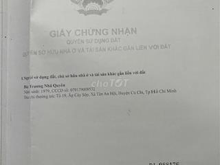 Bán đất thổ cư củ chi