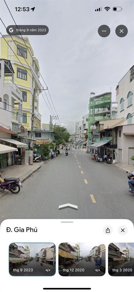 Bán nhà mặt tiền Gia Phú, nở hậu, chính chủ lâu năm