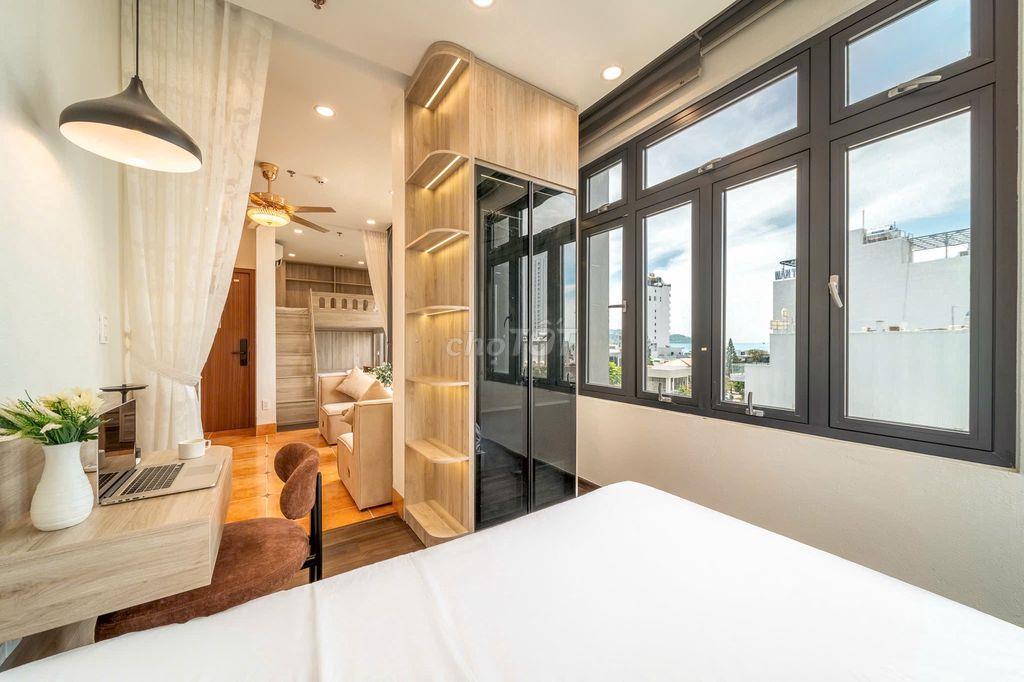 TRỐNG SẴN Căn Hộ 2PN View Biển - Đi Bộ 2 Phút Biển Mân Thái - Nhận Pet