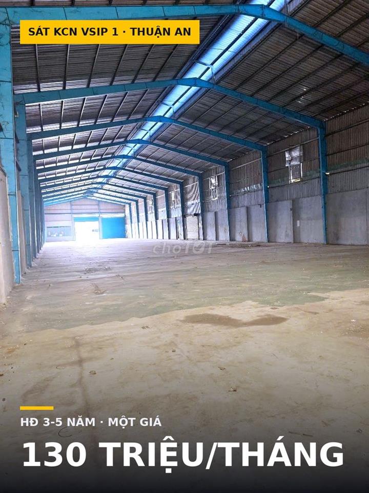 Xưởng 1.800m² sát KCN VSIP 1, xe container vào tận nơi 