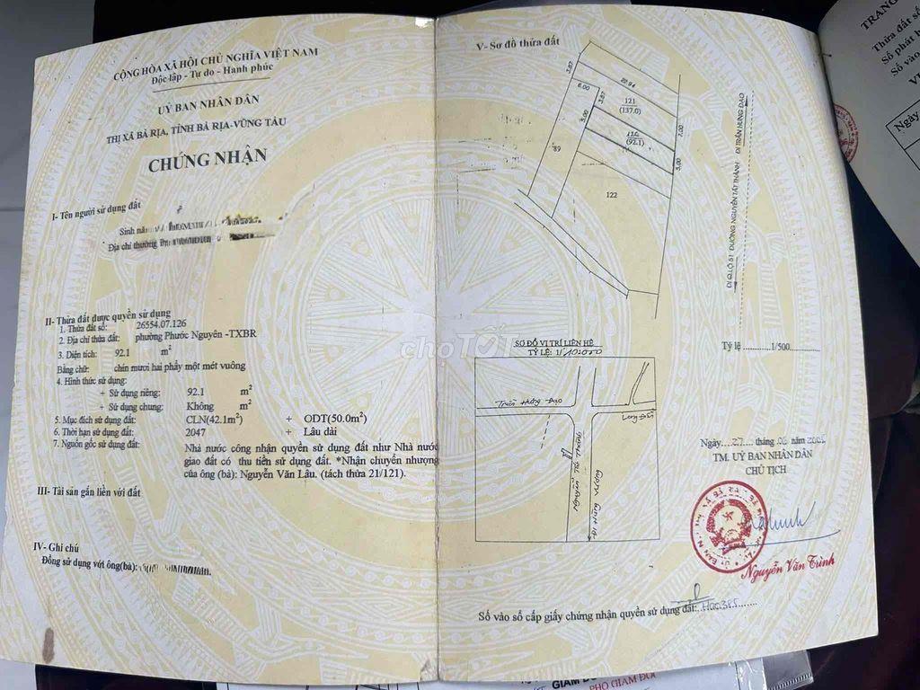 Nhà ngay chợ Phước Nguyên