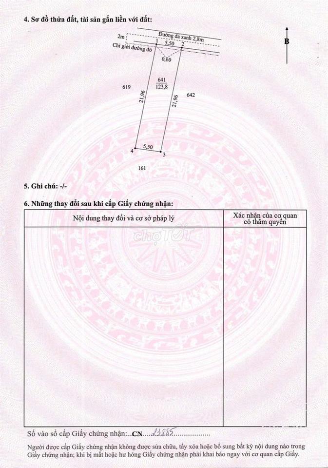 Đất thổ cư giá rẻ - 329 triệu cách đường 816 400m