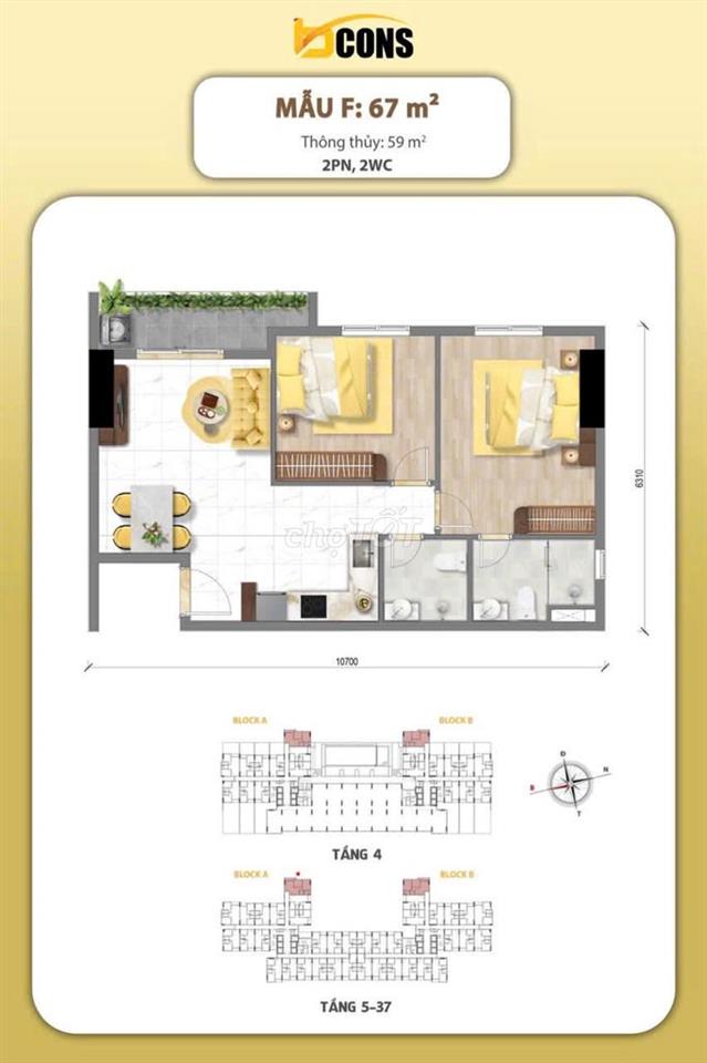 Căn hộ Bcons Aria - Chỉ 120 triệu nhận nhà, miễn gốc + lãi 24 tháng