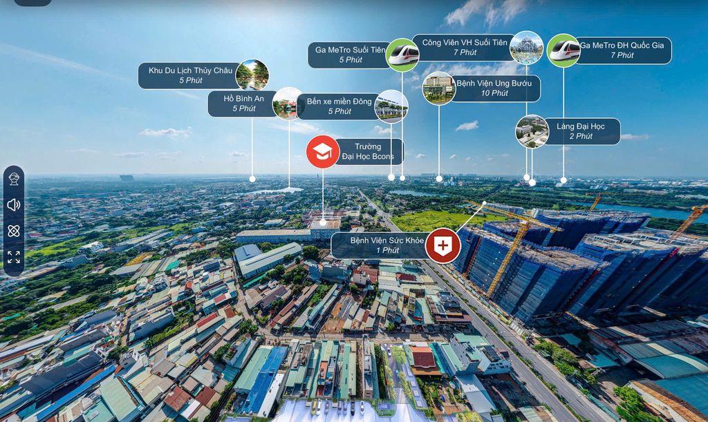Căn hộ Bcons Aria - Chỉ 120 triệu nhận nhà, miễn gốc + lãi 24 tháng