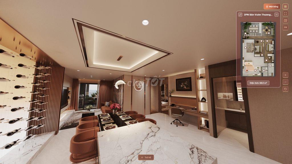 Căn hộ 2 phòng ngủ vị trí mặt tiền kết nối trung tâm HCM và Bình Dương