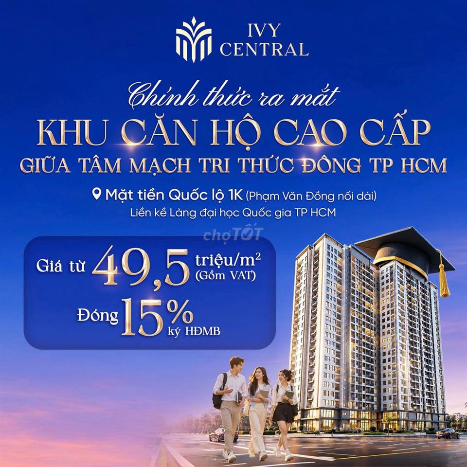  IVY CENTRAL  Mặt tiền đường Phạm Văn Đồng nối dài