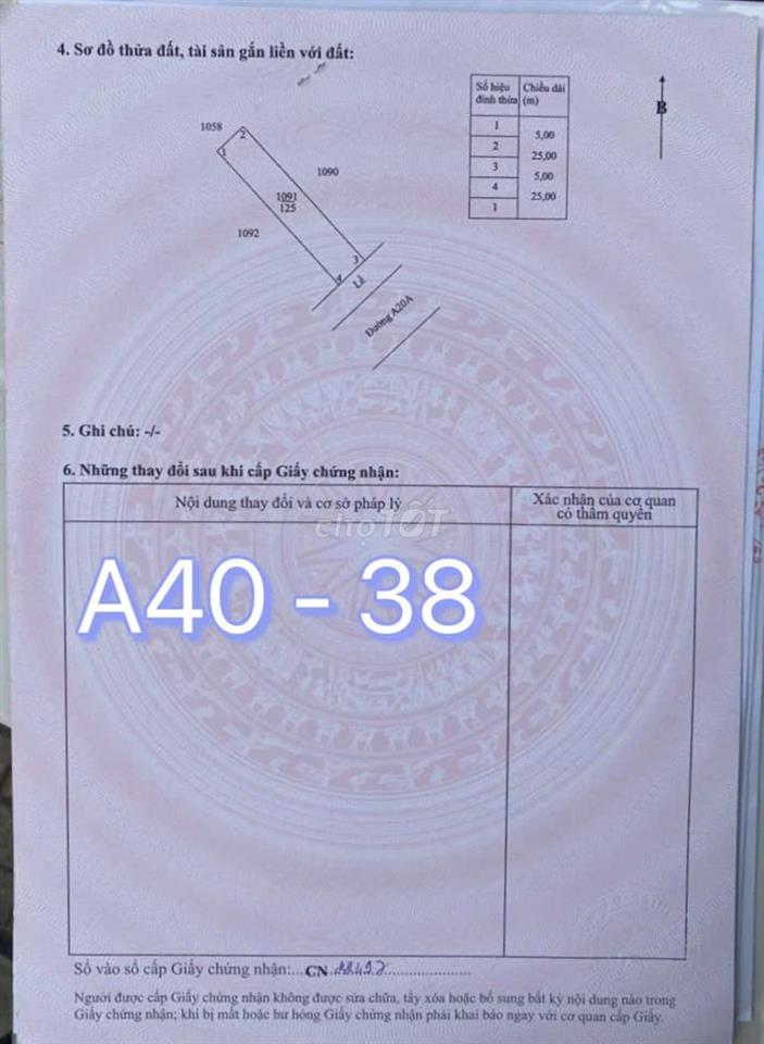 Bán dãy trọ 5 phòng + Kiot đang cho thuê 12tr/tháng