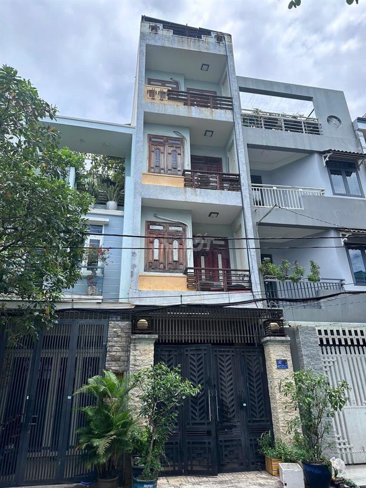 Nhà Phạm Huy Thông P6 GV, 61m2, 4tầng BTCT, hẻm thông 6m, SHR, 10tỷ5TL