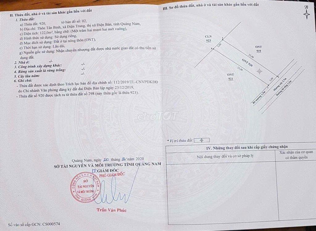 Bán đất Điện Bàn