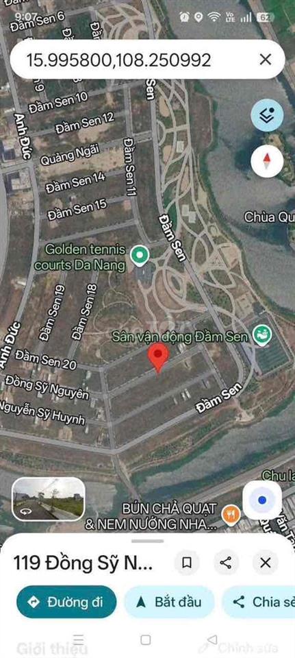 Bán đất gần công viên Đầm sen Nam Hoà Xuân