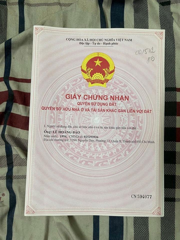 Bán nhà hẻm Cao Xuân Dục, sổ hồng riêng