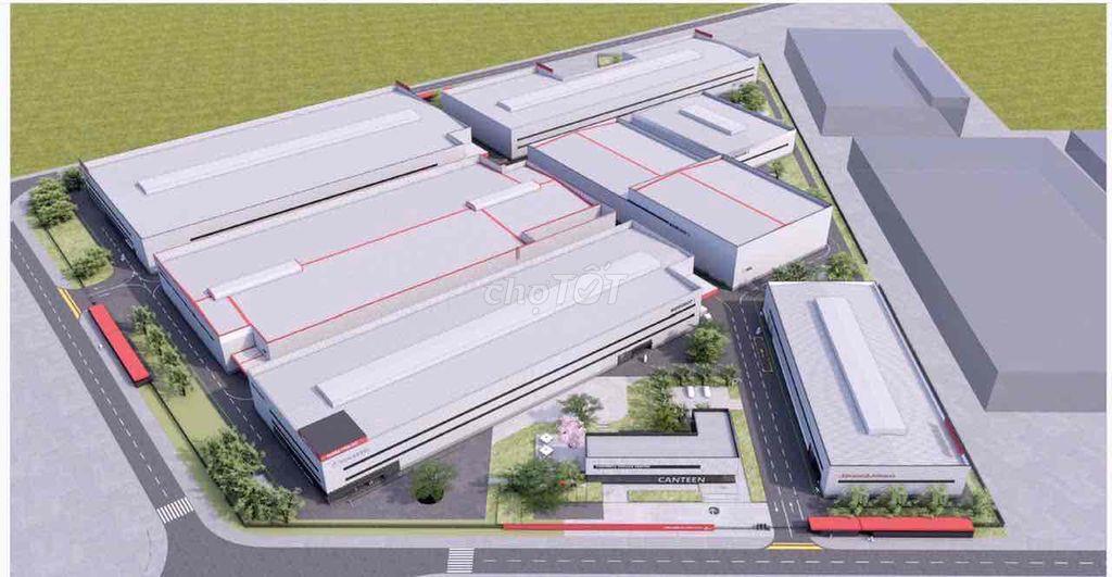 cho thuê kho xưởng KCN TÂN ĐÔ ĐỨC HOÀ 14.000m2 giá 3,8 USD/m2 mới 100%