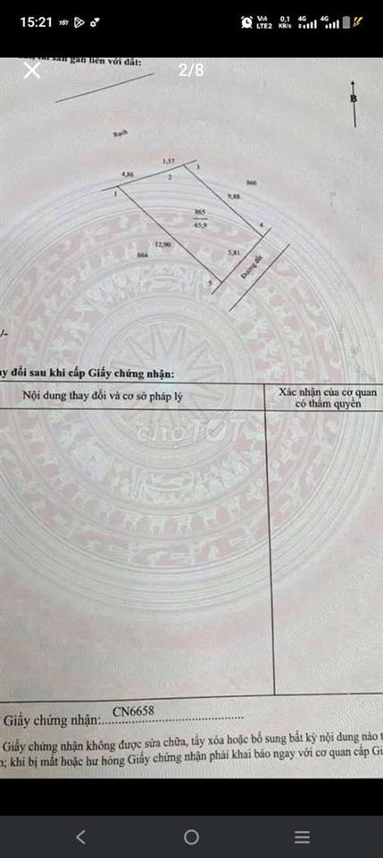  đất  gần đến phạm hùng , cầu ông me phương 4