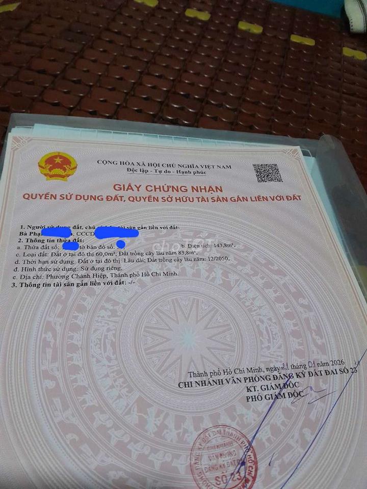 Bán đất định hòa 