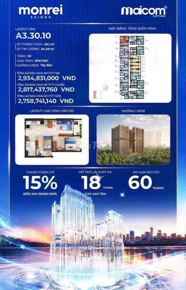 CHỈ 2,9 TỶ -SỞ HỮU NGAY CĂN HỘ 2PN VIEW BIỂN TẠI ALORA NHA TRANG