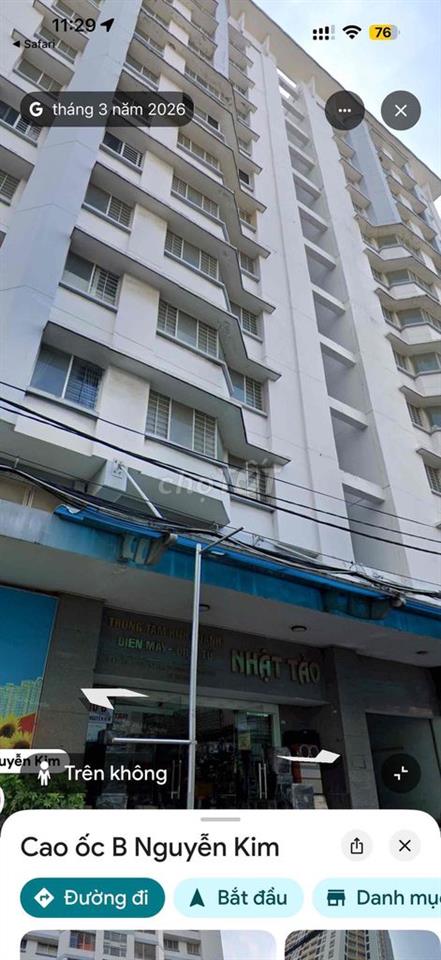 Cho thuê căn hộ chung cư khu vực chợ Nhật Tảo - Vĩnh Viễn