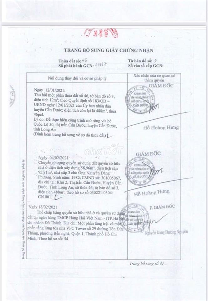 🏡🔥 HH 1.5 % BIỆT THỰ MT QL 50–CẦN ĐƯỚC, LONG AN -DT 710m2- 25 TỶ TL.