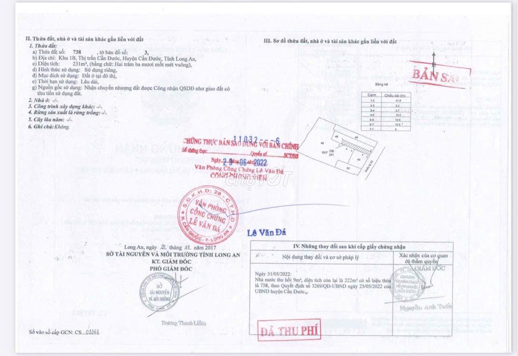 🏡🔥 HH 1.5 % BIỆT THỰ MT QL 50–CẦN ĐƯỚC, LONG AN -DT 710m2- 25 TỶ TL.