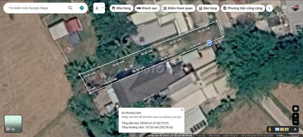 Chính chủ 295m2 thổ cư 1 sẹc Kênh 3 Hòa Khánh, hẻm ô tô sát biệt thự