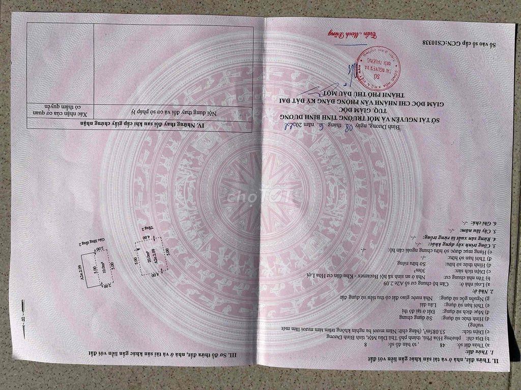 Bán chung cư nhà ở xã hội becamex hoà lợi