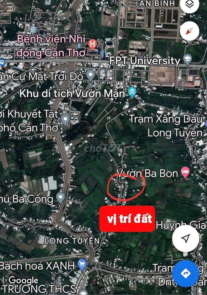 MUA LÀ SINH LỜI! LÔ ĐẤT 193M2 GÓC 2 MẶT TIỀN NGAY KHU LÀNG ĐẠI HỌC