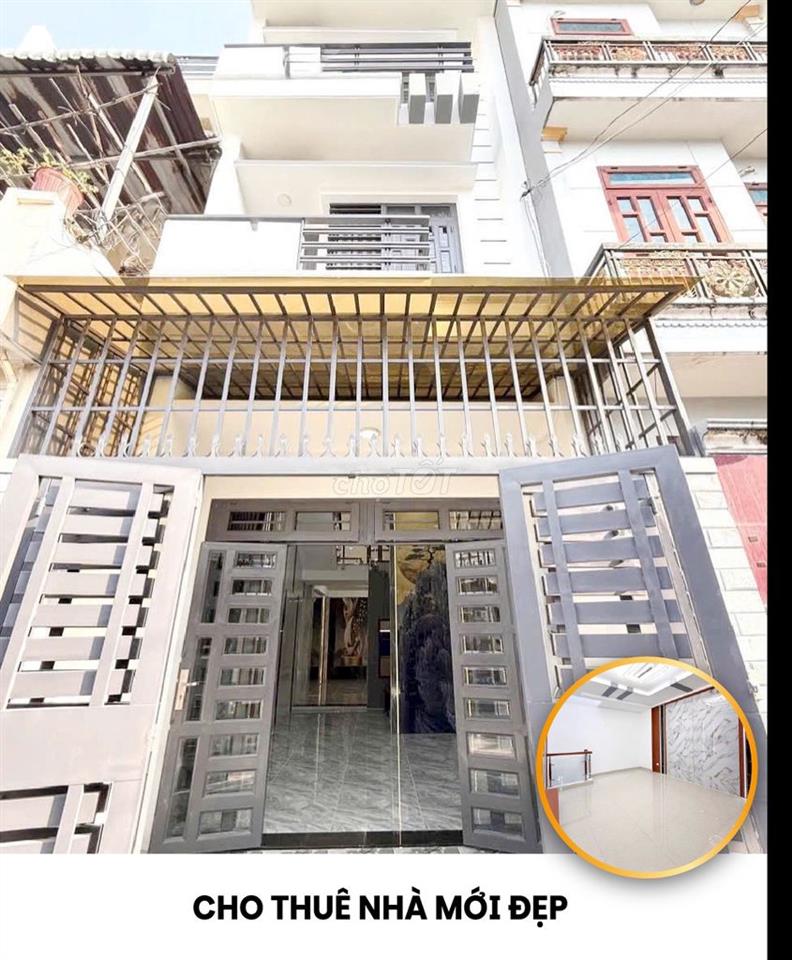 CHO THUÊ NHÀ 3 LẦU MỚI ĐẸP HẺM PHƯỜNG TÂN CHÁNH HIỆP QUẬN 12 