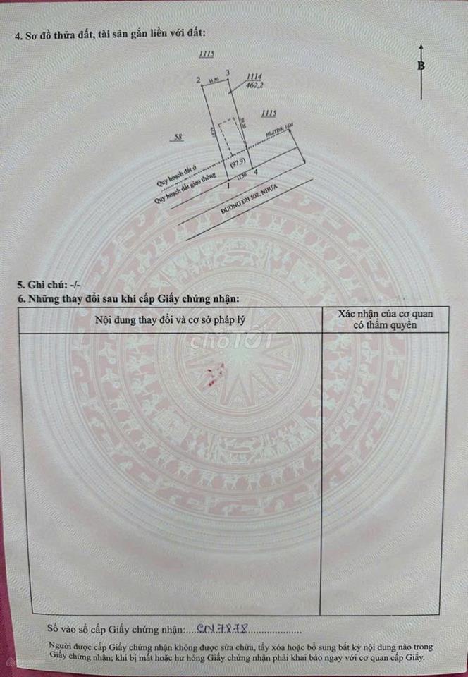 Chính chủ bán nhà đất mặt tiền DH507 xã An Thái, Phú Giáo cũ.