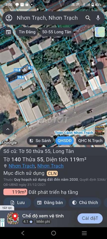 bán đất lý thái tổ long tân