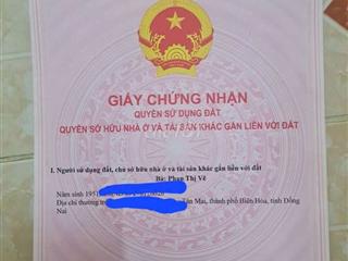ĐẤT ĐỒNG NAI P.Biên Hòa khu tái định cư