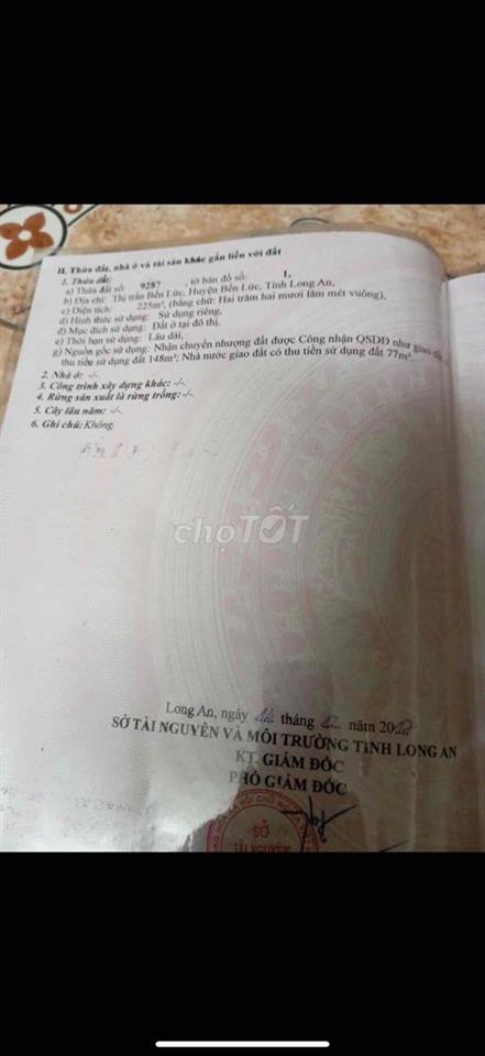 cần bán đất mặt tiền quốc lộ 1a